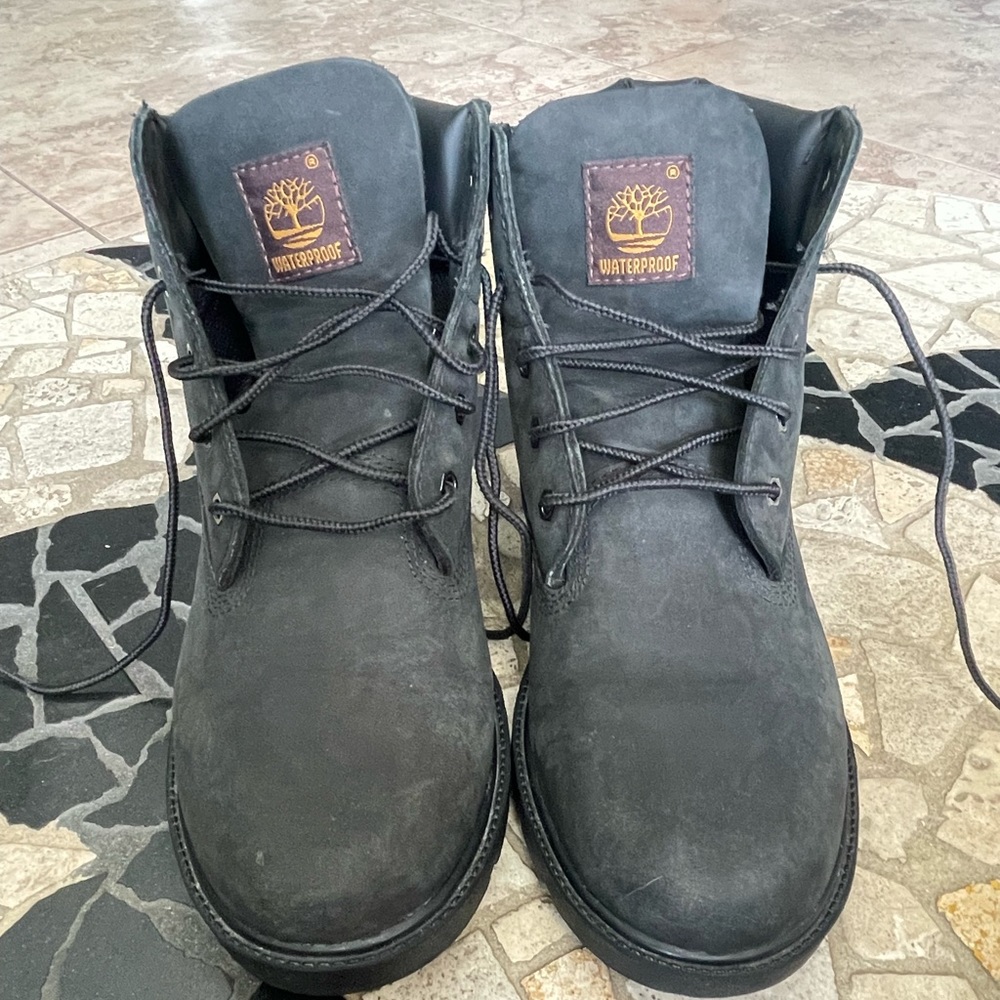 Timberland black waterproof hiking boots